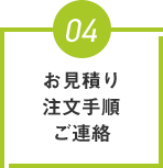 お見積り注文手順ご連絡